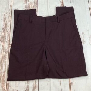 H&M Skinny Fit Dress Pants Burgundy Sz 28R